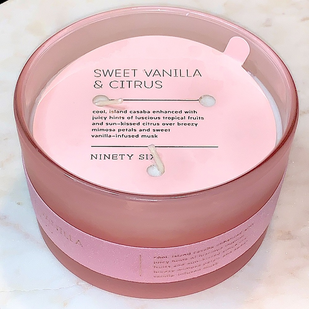 DW HOME CANDLE SWEET VANILLA & CITRUS NINETY SIX COLLECTION 3 WICK NEW